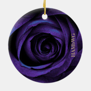 De Cerâmica Ornamento ao quadrado HAMbyWG - Rosa roxo