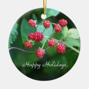 De Cerâmica Ornamento Berry Branches