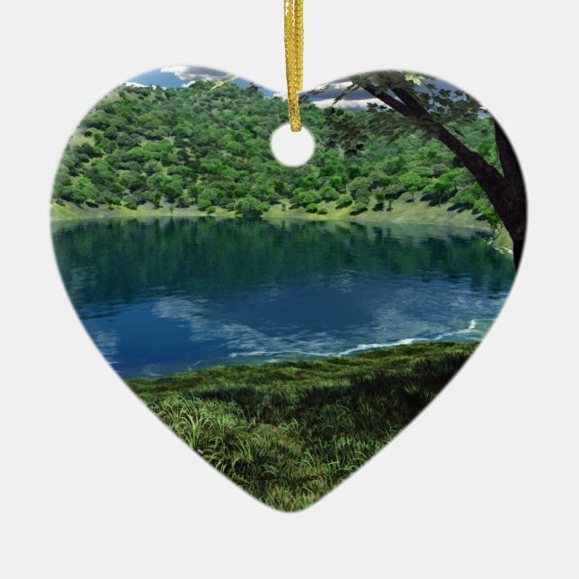 De Cerâmica Ornamento Beside Deep Waters (Frente)