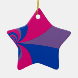 De Cerâmica Ornamento bissexual do orgulho