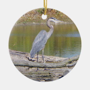 De Cerâmica ornamento Blue Heron