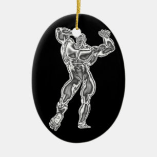 De Cerâmica Ornamento Bodybuilding da pose dos homens