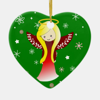 De Cerâmica Ornamento bonito do anjo do Natal