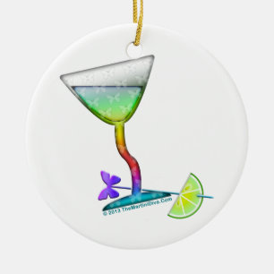 DE CERÂMICA ORNAMENTO - BORBOLETA MARTINI