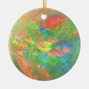 De Cerâmica Ornamento branco do opal