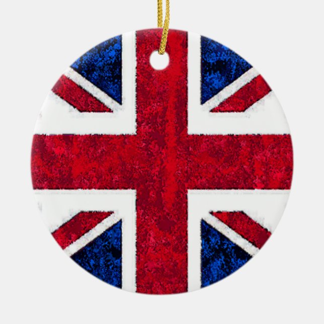 De Cerâmica Ornamento BRITÂNICO da BANDEIRA (Frente)