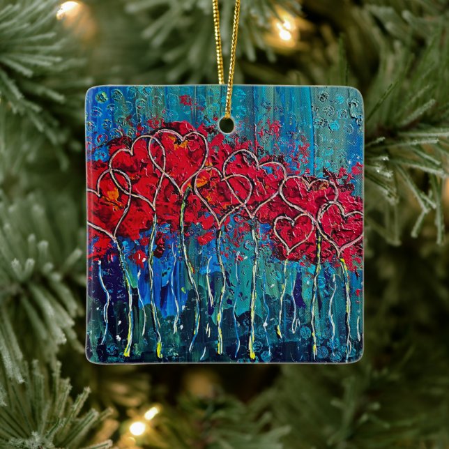 De Cerâmica Ornamento cardíaco (Árvore)