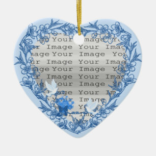 De Cerâmica Ornamento Cardíaco Personalizado da Porta