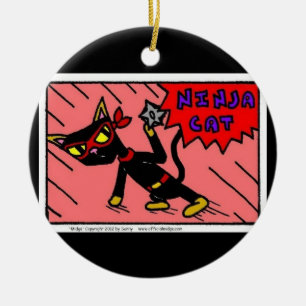 De Cerâmica Ornamento CAT Mel NINJA