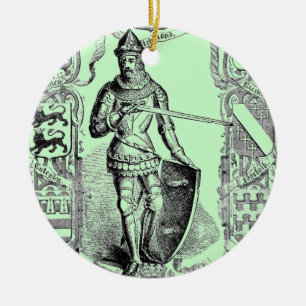 De Cerâmica Ornamento Cavaleiro