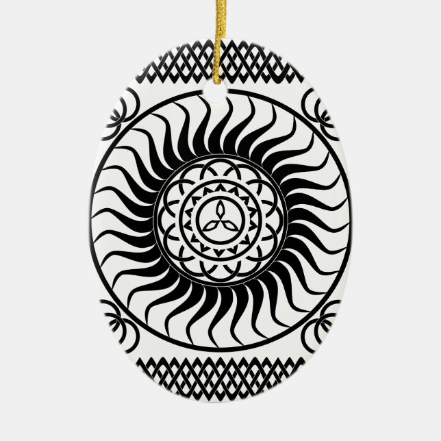 De Cerâmica ornamento celta único (Frente)