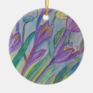 De Cerâmica Ornamento cerâmico Abstrato Primavera Crocus