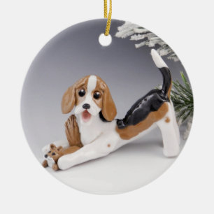 De Cerâmica Ornamento Cerâmico Americano Foxhound