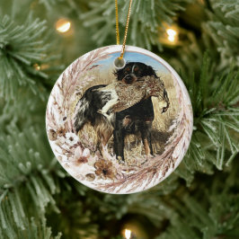 De Cerâmica Ornamento cerâmico Brittany spaniel