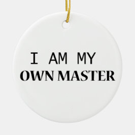 De Cerâmica Ornamento cerâmico Buddy - Texto preto minimalista