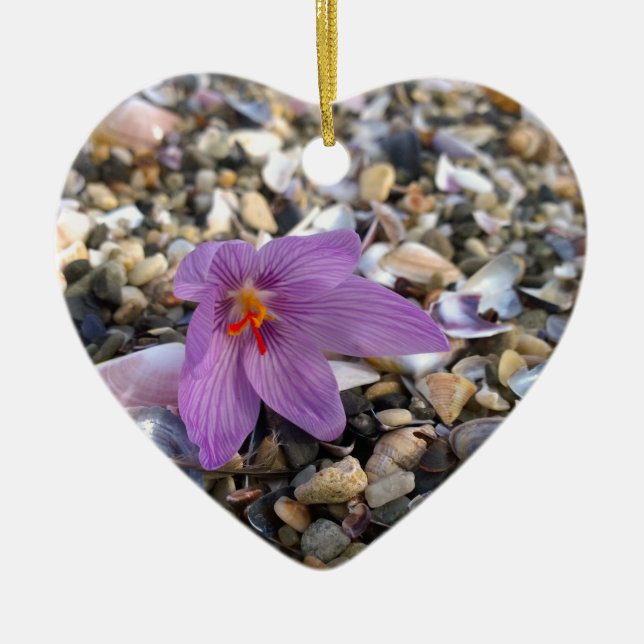 De Cerâmica Ornamento Cerâmico Cardíaco Krokus (Frente)