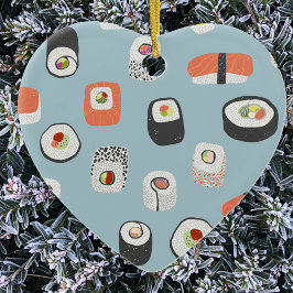 De Cerâmica Ornamento cerâmico Cute Sushi