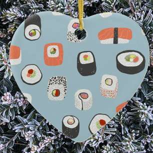 De Cerâmica Ornamento cerâmico Cute Sushi