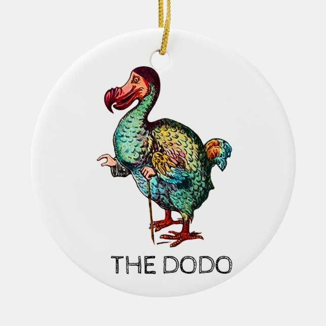 De Cerâmica Ornamento cerâmico do Dodo (Frente)