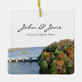 De Cerâmica Ornamento Cerâmico do Parque Estadual do Illinois,