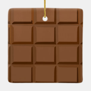De Cerâmica Ornamento cerâmico do quadrado do Natal da barra