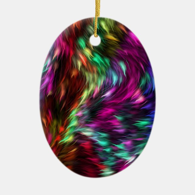 De Cerâmica Ornamento cerâmico do Rainbow Splash (Frente)