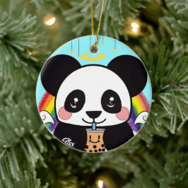 De Cerâmica Ornamento cerâmico do Urso Kawaii Boba Panda
