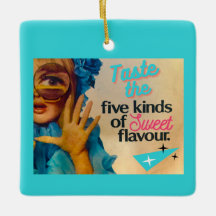 Ornamento Cerâmico do Vintage Voices