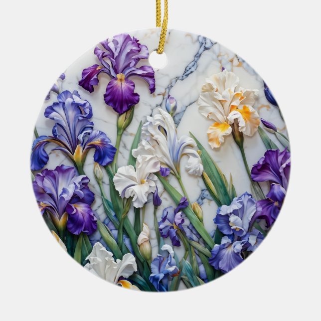 De Cerâmica Ornamento cerâmico em mármore Iris (Frente)