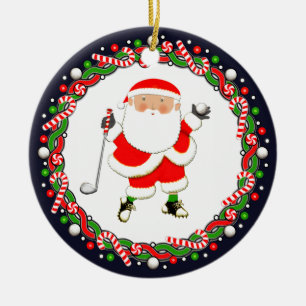 De Cerâmica Ornamento Cerâmico Golf Holiday Gift