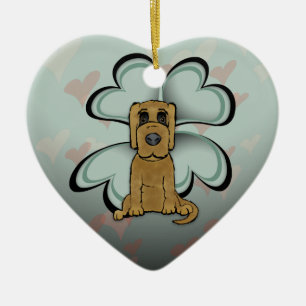 De Cerâmica Ornamento Cerâmico Puppy Love