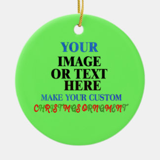 De Cerâmica Ornamento Cerâmico Redondo Personalizado - Design