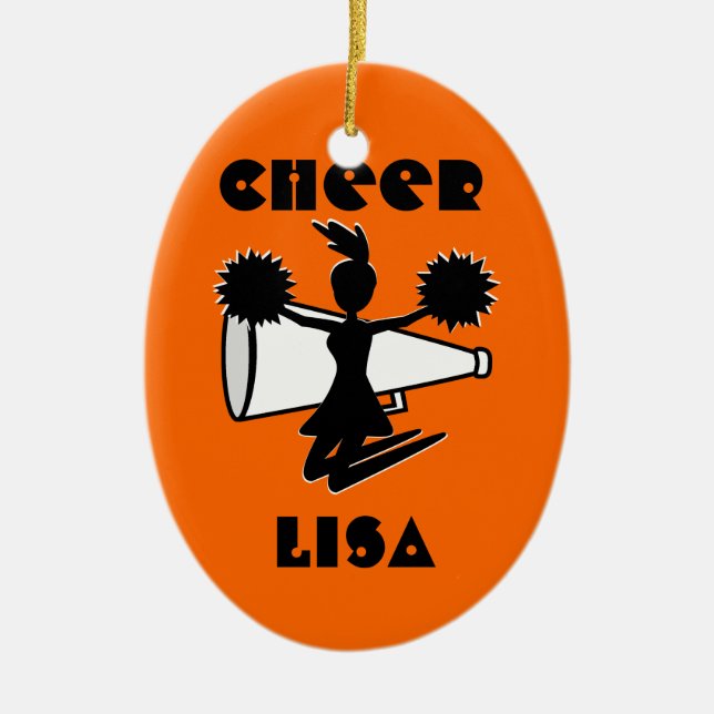 De Cerâmica Ornamento Cheerleading (Frente)