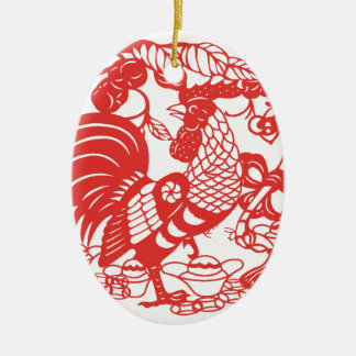De Cerâmica Ornamento chinês do Papercut Ano 2017 2