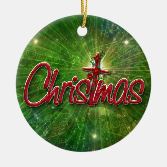 De Cerâmica Ornamento ChrisTmas-1 (Frente)