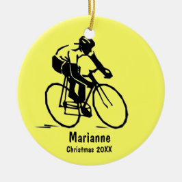 De Cerâmica Ornamento Cíclico Personalizado