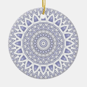 De Cerâmica Ornamento claro da mandala do floco