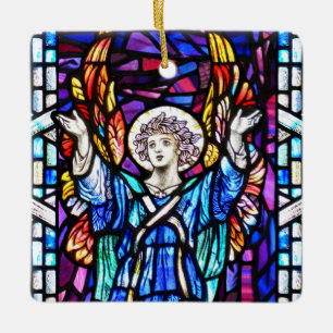De Cerâmica Ornamento colorido do anjo