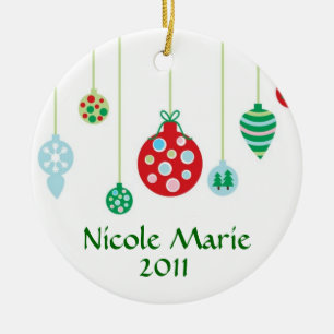 De Cerâmica Ornamento coloridos personalizados