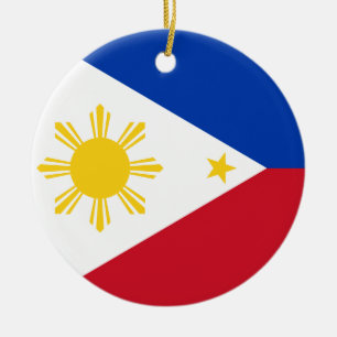 De Cerâmica Ornamento com pavilhão das Filipinas