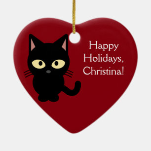 De Cerâmica Ornamento conhecido feito sob encomenda do gatinho