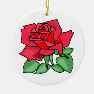De Cerâmica Ornamento cor-de-rosa da decoração da lembrança