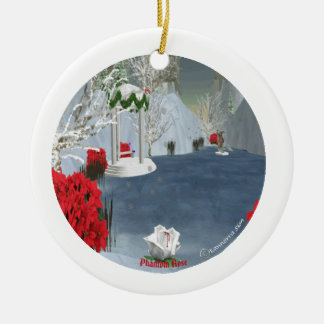 De Cerâmica Ornamento cor-de-rosa do fantasma