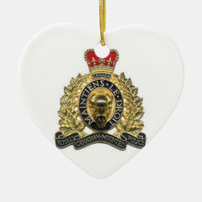 De Cerâmica Ornamento coração heart rcmp (Frente)