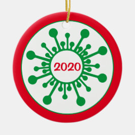 De Cerâmica Ornamento Covid - O Ano Em Que Todos Ficamos Em Ca