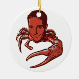 De Cerâmica Ornamento Crabby do feriado