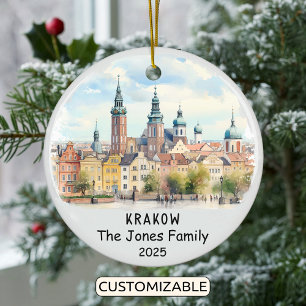 De Cerâmica Ornamento Cracóvia Personalizado, Polônia