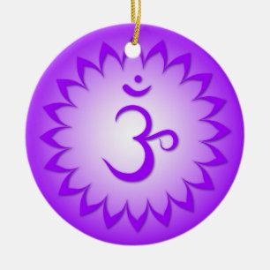 De Cerâmica Ornamento Crown Chakra II