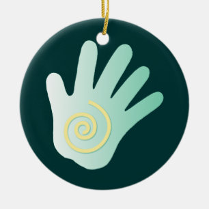 De Cerâmica Ornamento cura da mão