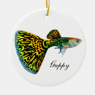 De Cerâmica Ornamento customizável dos peixes masculinos do